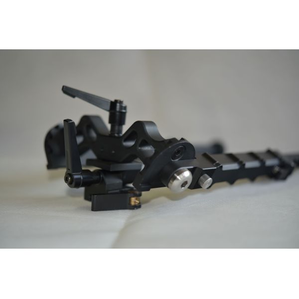 330g Outdoor Tactical Bipod Adjustable 5.5''-8.1'' Height 5 Slots for Versatility