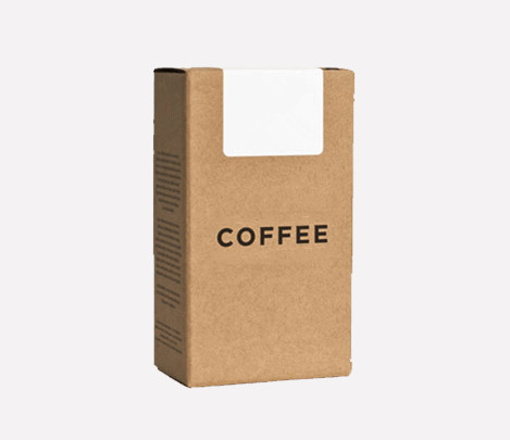 cardboard brown or printed coffee packaging bags