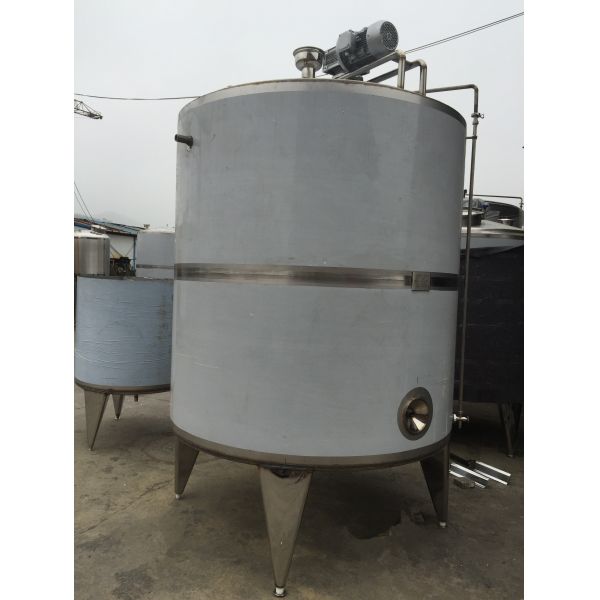 Stainless Steel Beer Fermentation Tank , Emulsifying Tank Stainless Steel Heating Reaction