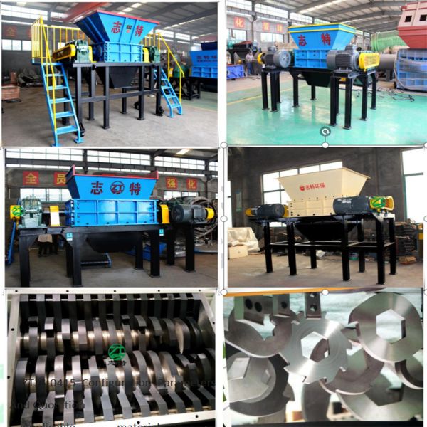 Plastic Waste Shredder for Tire and Bottle Waste