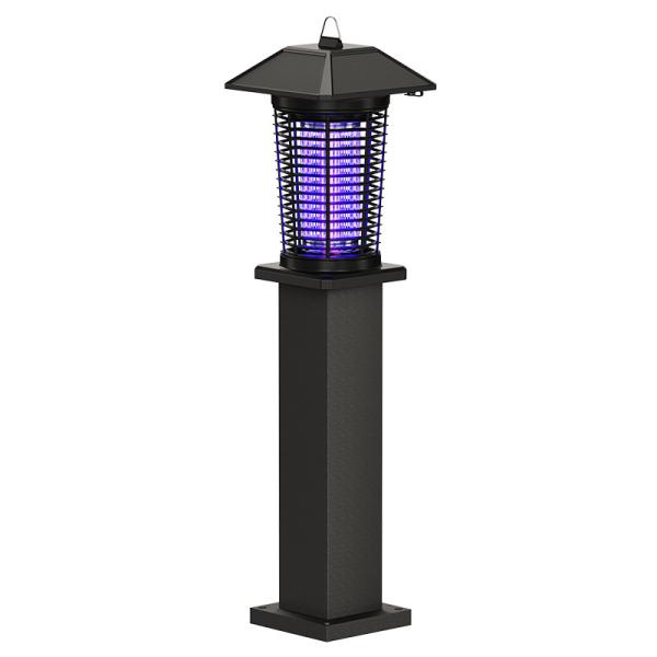 Répulsif d'insectes à l'extérieur à énergie solaire 360° Couverture à double lumière UV