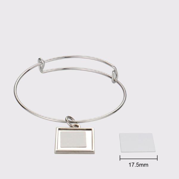 Bracelets de bijoux pour femmes, diverses formes, bracelets en métal vierges pour sublimation