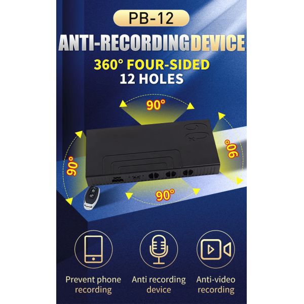 6000mAh ABS Anti Recording Blocker With Private Mold Anti Eavesdropping Device