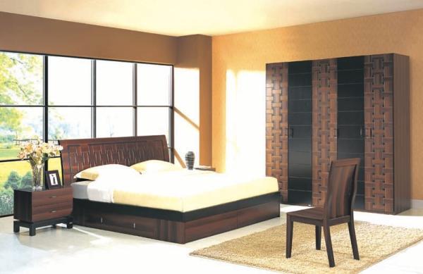 Cheap Price Home Furniture,Panel Bedroom Set,MDF Bed and Wardrobe,Nightstand,Dresser with Mirror,Amorie,Chest