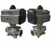 Acier inoxydable pneumatique sur outre de la soupape de commande pneumatique de valve/3 manières 1/2 3