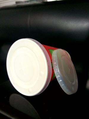 White Color Disposable Coffee Lids PP Material Custom Made For Party