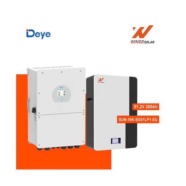 Deye Low Voltage Single Phase 16kW Hybrid Inverter 1-Phase SUN-16K-SG01LP1-EU 48V/51.2V 100Ah 5kWh Lithium Battery