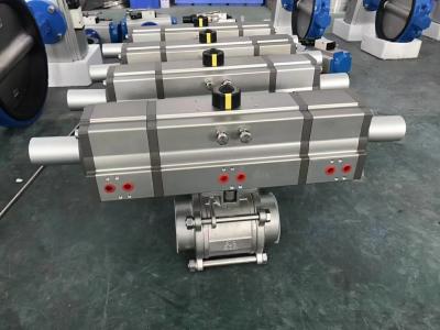 Atuador pneumático rotativo de três posições 3 posições atuador pneumático 180 graus
