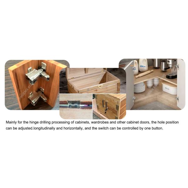 20 KG Weight Hinge Boring Machine for Furniture Door and Cabinet Easy to Operate 35mm