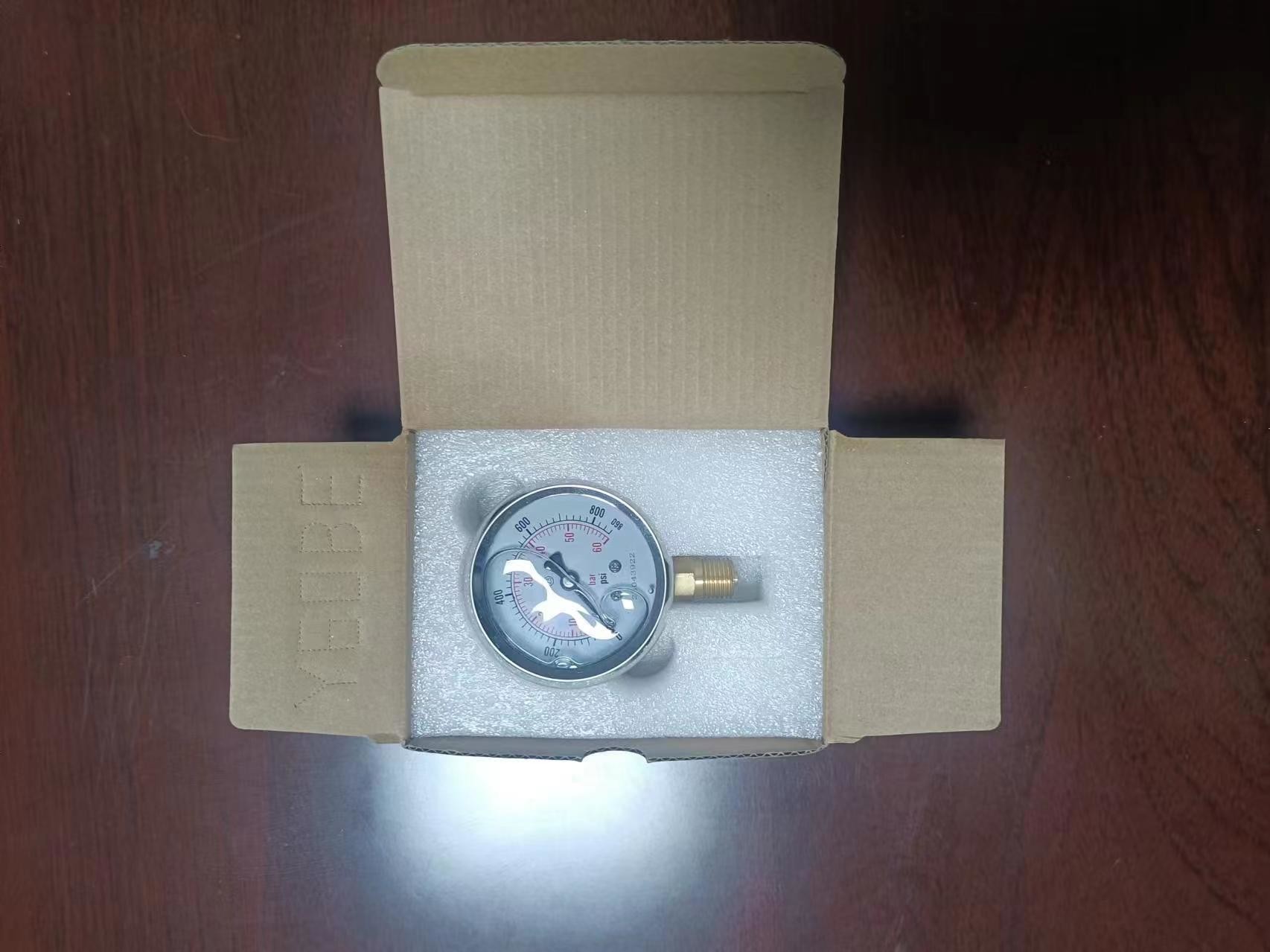 0.25kg Stainless Steel 2.5/63mm Analog Pressure Gauges for Hydraulic Water Gas Oil