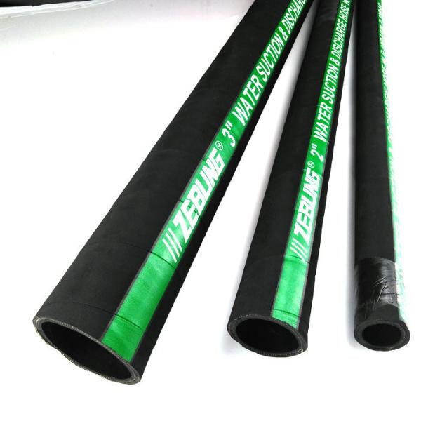 Industrial Rubber Flexible Water Suction And Delivery Hose Light Weight Anti Aging