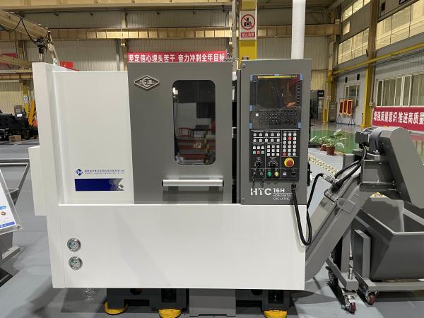 SMTCL Pequenas peças de usinagem HTC16H Metal Slant Bed CNC Lathe 8 estações Lathe CNC horizontal