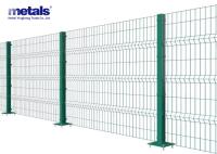 Cercas de malha de arame 3d soldada PVC revestida de cores verdes Cercas de jardim curvas