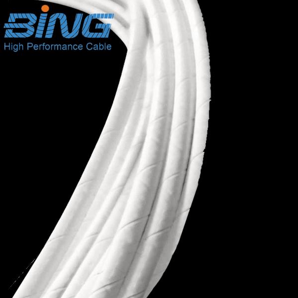 RG187A/U RF Cable 75 Ohm MIL-C-17 Taped PTFE Jacket White Coax for Defense and Aerospace