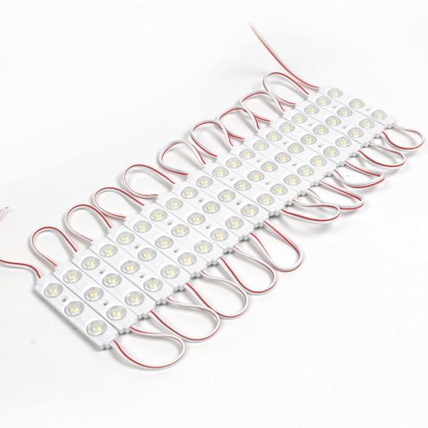 Couleur unique 3 Smd2835 Module LED Signage Lumière extérieure Lentille 1.2w Lumières 12v