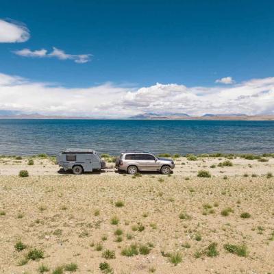 Customize RV Trailer NJSTAR Caravan For Family Of 5 With Airbag Suspension