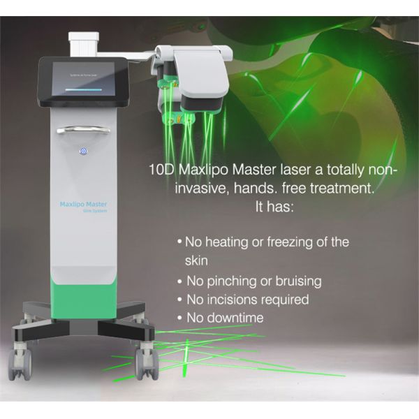 10d Emerald Laser Machine Therapy Non Invasive Fat Loss 635nm 532nm Slimming