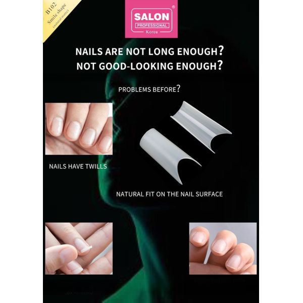 Wholesale Nail Decoration False Fingernails Seamless Detachable French Long Square False Nail Tips Extension
