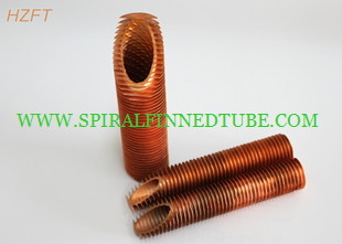 Water Boilers Or Solar Systems Copper Finned Tube Flexible Energy Saving