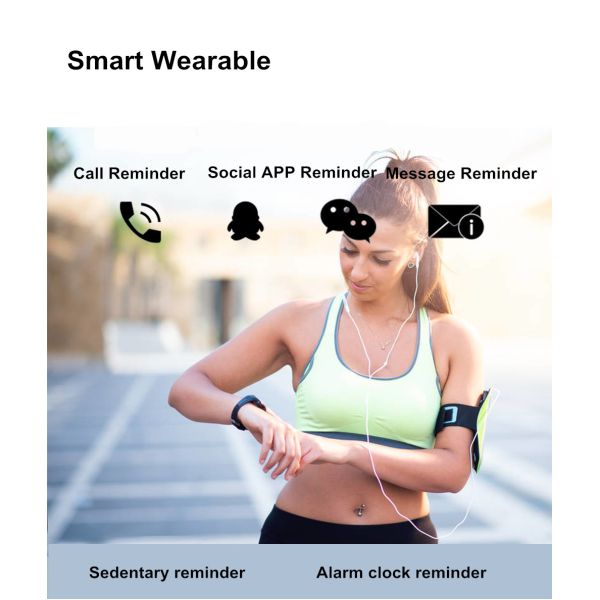 Unisex M9 Waterproof NFC Sport Bracelet Heart Rate Blood Pressure Oxygen Monitoring Fitness Smart Watch