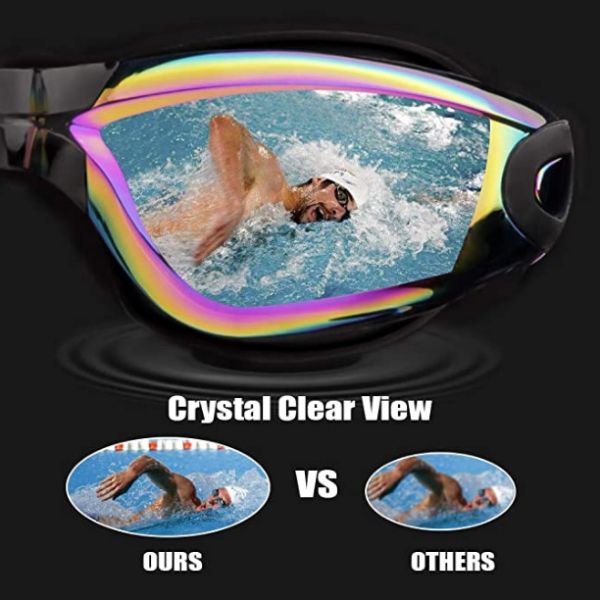 Custom OEM Anti-Fog Anti-UV HD Lens Swimming Goggles Professional Swimming Glasses