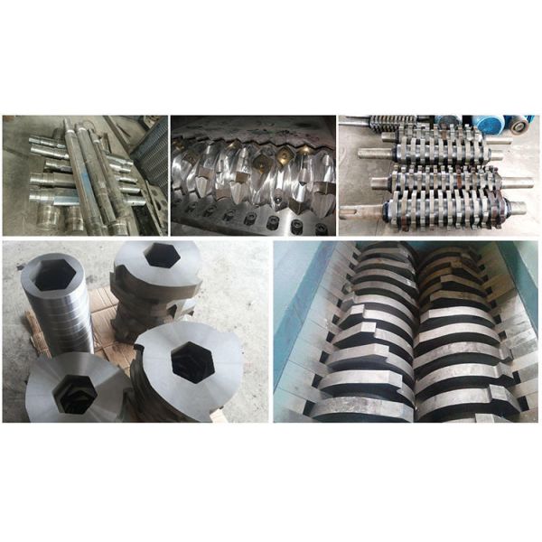 Recycling Paper Waste Books Scrap Wood Tree Root Waste Plastic Bottle Shredder Machine