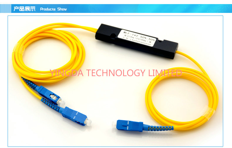 Компактный модуль кассеты Splitter 1x2 PLC оптического волокна, сплавленная сваривая муфта FTB