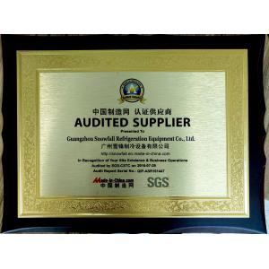 Guangzhou Snowfall Refrigeration Equipment Co., Ltd. Certifications