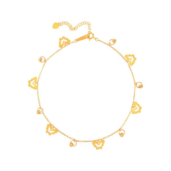 Персонализированные 18K золотые лодыжки: пользовательское название и первоначаль