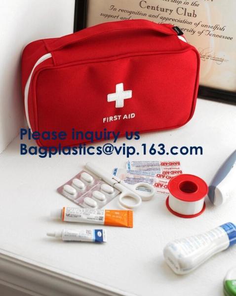 First Aid Bags, Kit Bag, Medical Storage Bag, Portable Pouch, Emergency Medicine, Handy Pills Pocket
