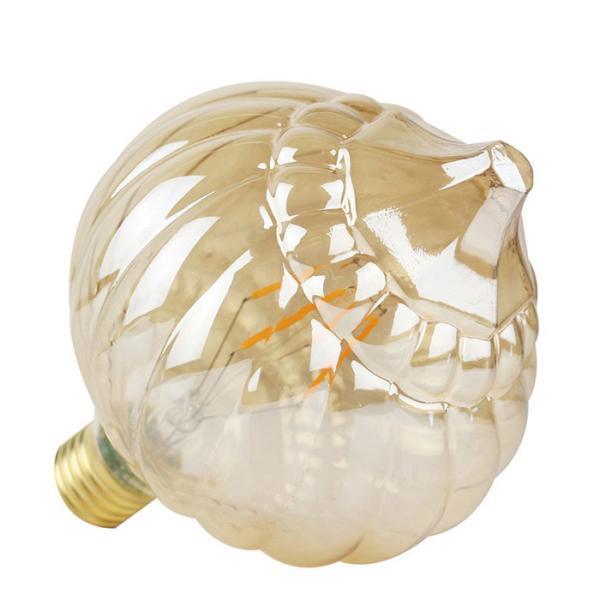 Pumpkin Shape Filament Bulb String Lights Bulb E27 Twist Cone Straigh