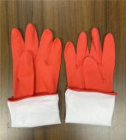 Gants en caoutchouc de ménage rouge naturel du latex M50g pour le nettoyage de Tableau