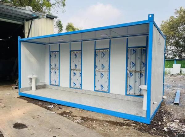 Containerized Emergency Sanitary Container Removable Toilet Anti Corrosion