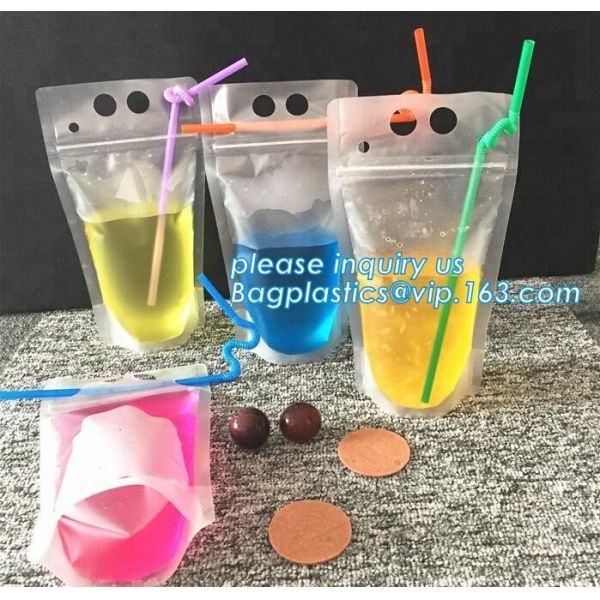 Custom Reusable Juice Food Packaging Plastic Bag Alcohol Drink Wine Spout Pouch Bag,liquid spout pouch/wine drink juice