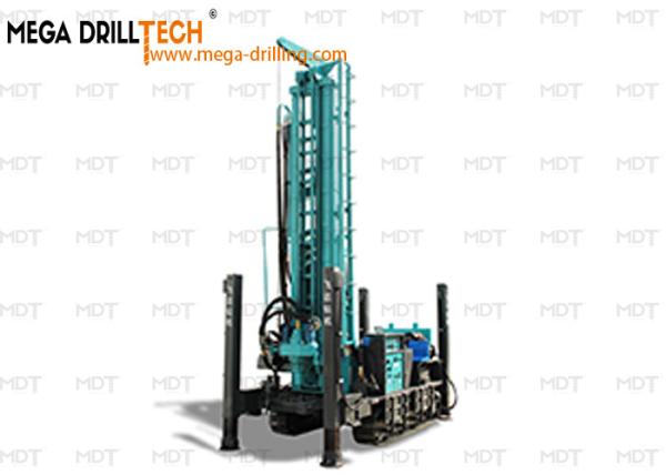 Máquina de perfuração de poços de água com bomba de óleo hidráulica e motor Yuchai de 75 kW