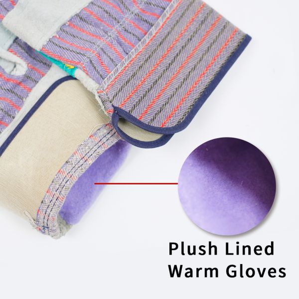 Palm Reinforced Leather Gloves Customized Leather Work Gloves For Welding