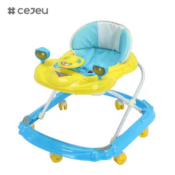 CJ-BLM-314 Baby Walker Multi-functional Anti-O-leg Anti-rollover Folding 6-18 Months Baby Start Car