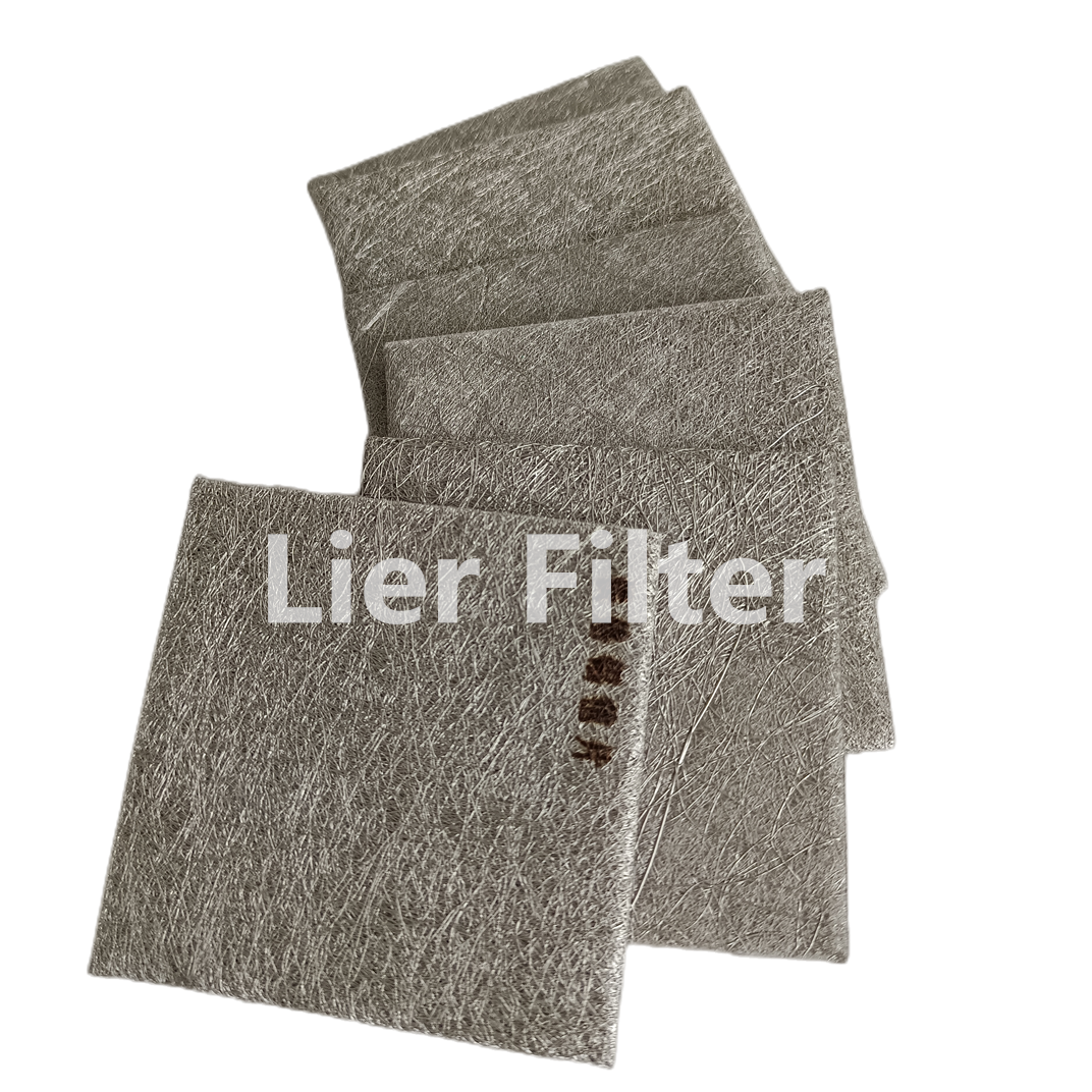 Iron Chromium Aluminum Sintered Metal Fiber Felt High Temperature Resistant extremely High Porosity