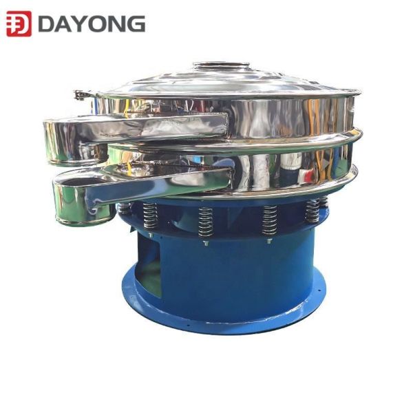 Standard Stainless Steel 304 316 Circular Vibrating Screen for Food Pharmacy and Chemical Industry, Hygienic Grade Automatic Rotary Sifter Separator with Quick Release Clamps for Easy Cleaning