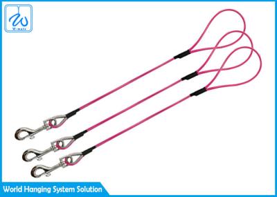 Связь любимца ржавчины устойчивая вне привязывает, безопасность длинная собака связывает вниз покрытый винил кабеля