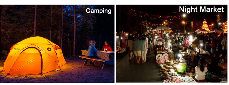 Ip65 100W  Portable Rechargeable Flood Lights 7.4V 4000mAh CE ROHS Fashion