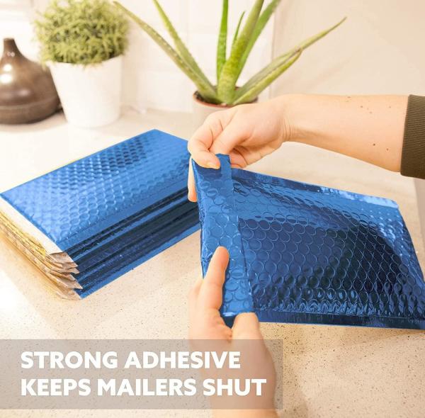 CTCX Insulated Mailers Bubble Padded Envelopes Aluminum Foil Bubble Mailing Bag  Custom Silver Metallic Bubble/Buble Mailer
