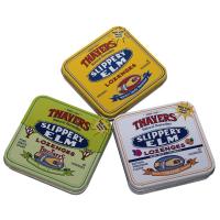Tin Cases Tablet Packaging Metal con bisagras caramelo rectangular encajona a Chai Mint Tin Boxes