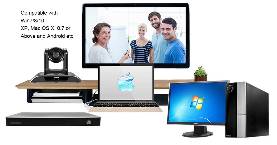 Сигнал камеры 20X видеоконференции RS422 HD1080P PTZ оптически 1/3 дюймов Exmor CMOS