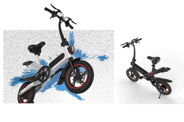 36V 10AH Folding Smart Bike , Fold Up Electric Bike Aluminium Alloy Frame