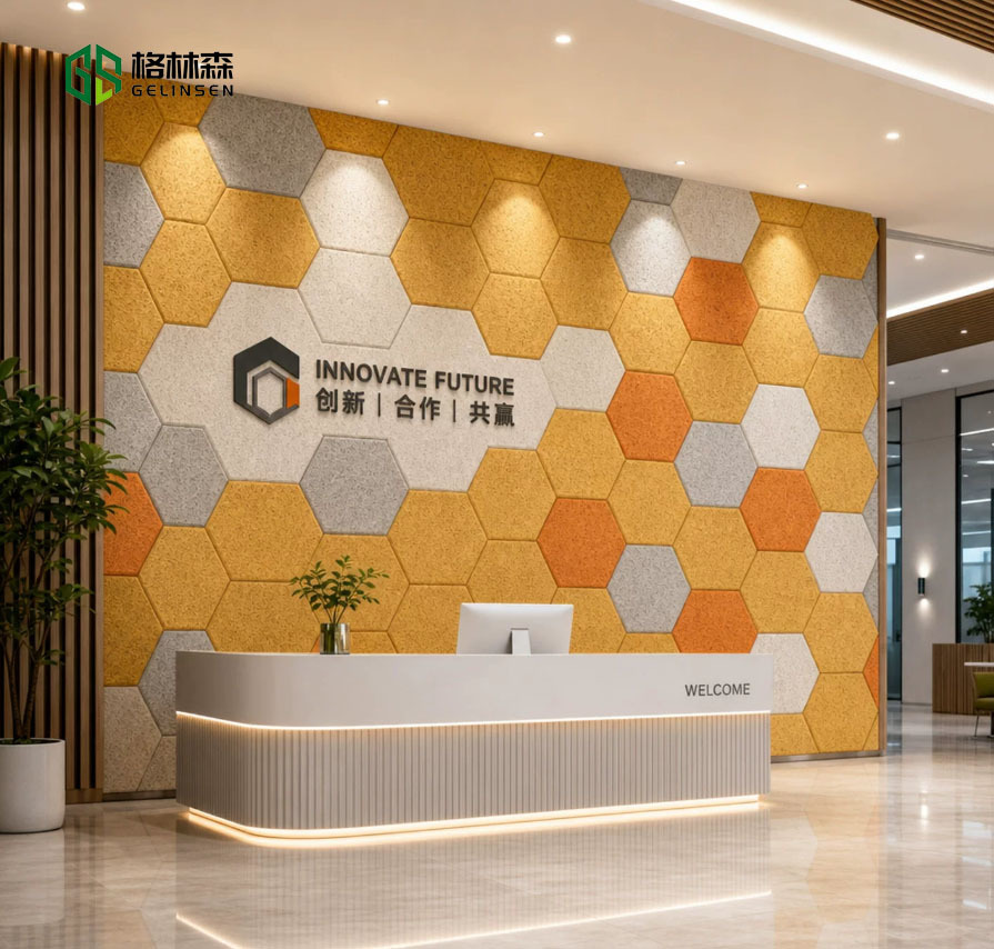 Wood Fiber Acoustic Board Sound Absorbing Panels Soundproofing Multiple Colors for Cinema