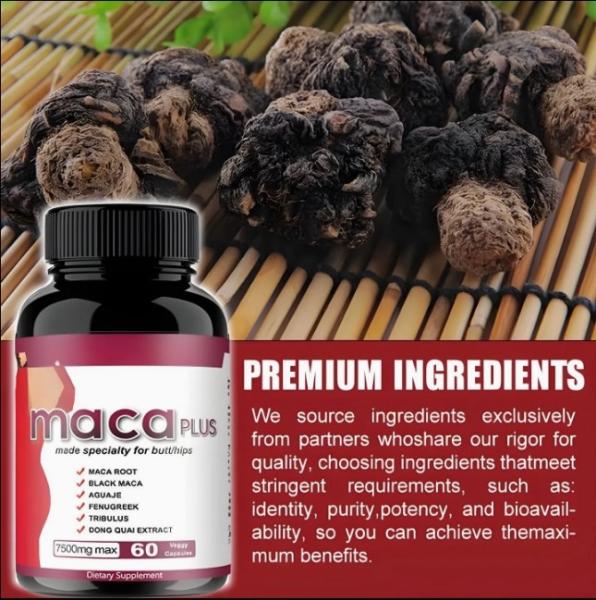 OEM / ODM Maca Root Pills Curve Maca Extract Maca Pills For Butt Enhancement
