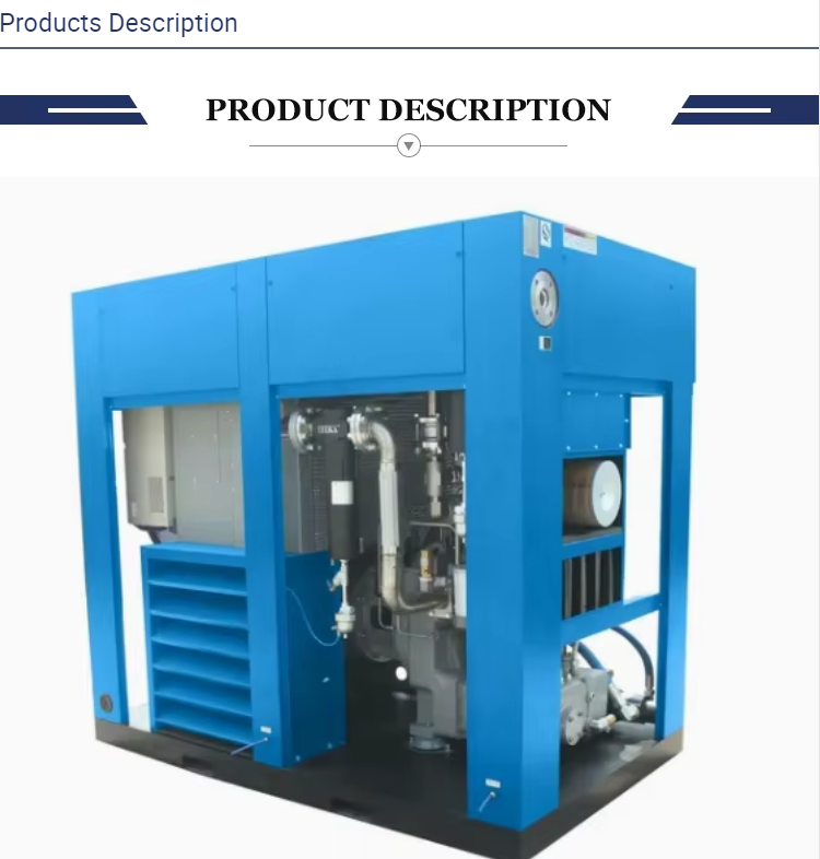 45kw Industrial Silent/Mute Medical Dry Oil Free Air Compressor Oilless Direct Drive Screw Air Compressor