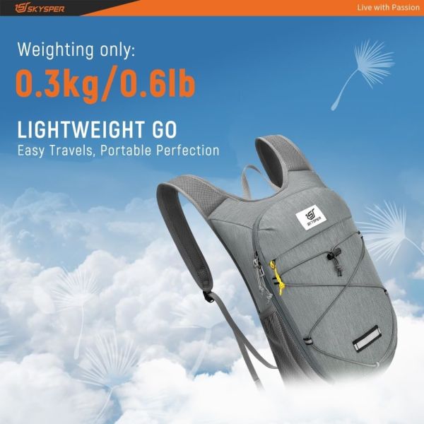 SKYSPER складной рюкзак для походов - 10L небольшой легкий дневный рюкзак Дышащие рюкзаки для мужчин Женщины