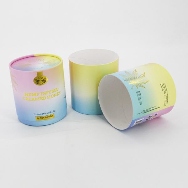 Recyclable Biodegradable Paper Tubes , Cylinder Kraft Paper Candle Tube